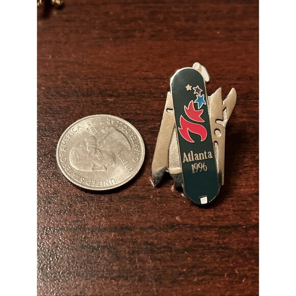 1996 Atlanta Summer Olympics Multi-Tool Lapel Hat Pin - Picture 2 of 4